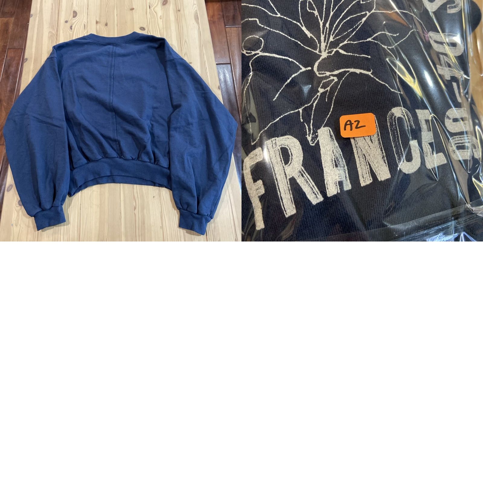 Anthropologie Anthropologie Pilcro The Niki Bubble Sweatshirt S Women Blue Pullover Activewear Sweatshirt Size S / US 4 / IT 40 - 8 Thumbnail