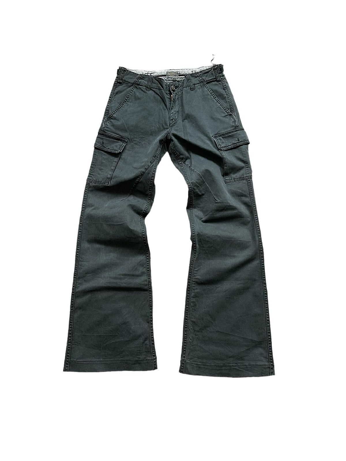 image of Avant Garde x If Six Was Nine Avant-Garde Flamingo Firm Flared Cargo Pant in Faded Black (Size 29)