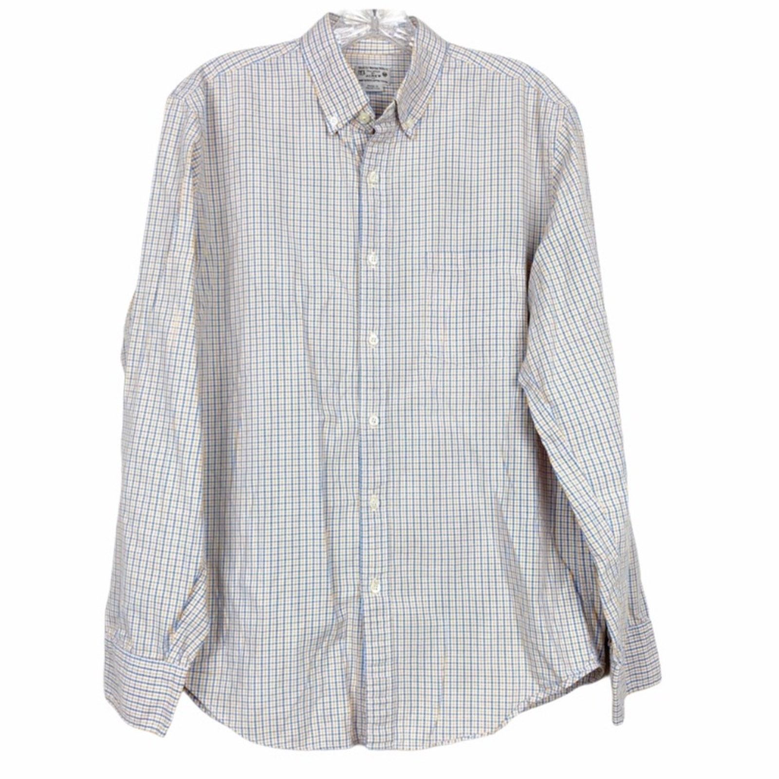 J.Crew J. Crew Blue Yellow Plaid Long Sleeve Button Down Sz M Size US M / EU 48-50 / 2 - 1 Thumbnail