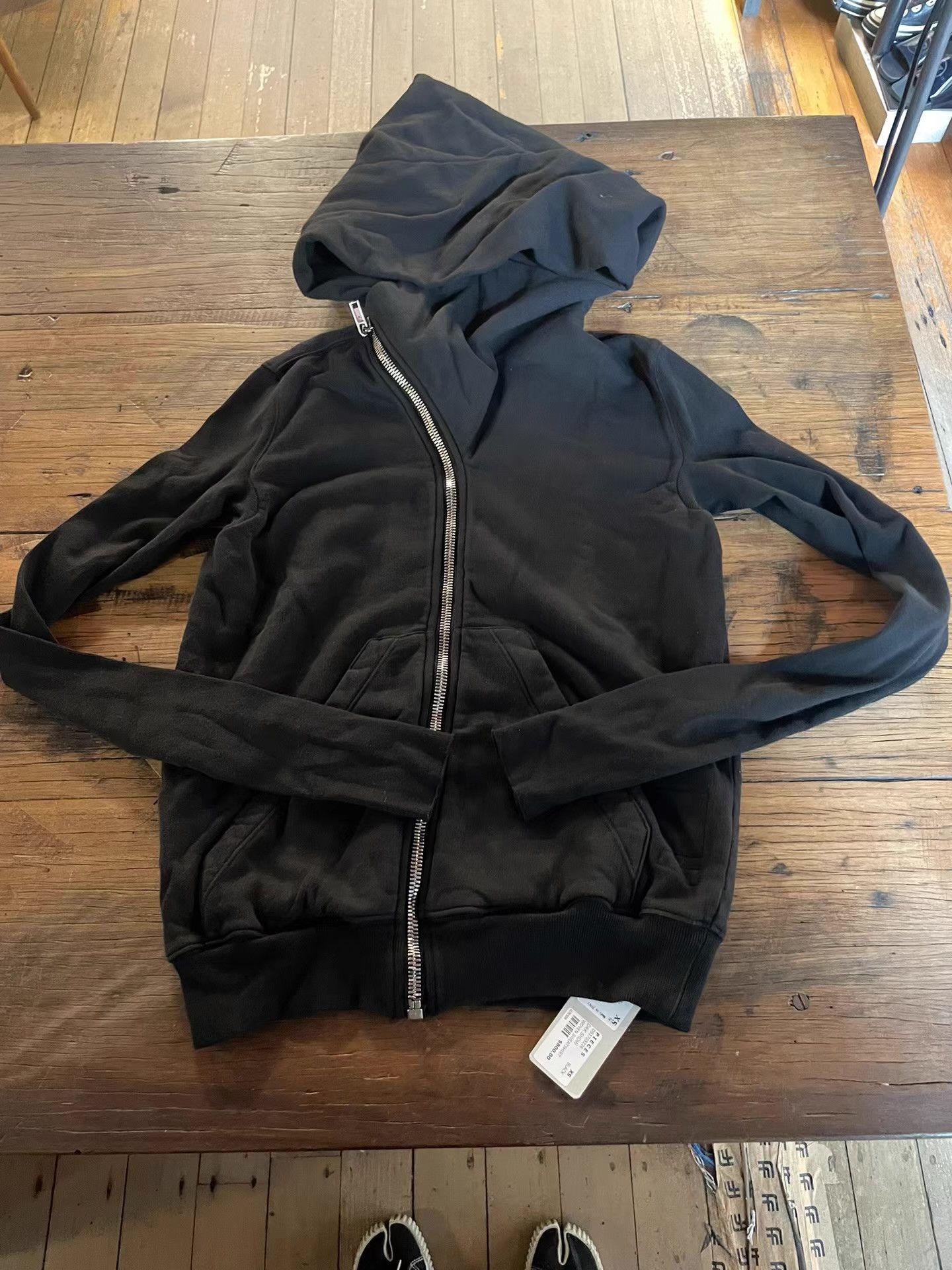 Rick Owens Drkshdw DRKSHDW 17SS Women's Black Mountain Hoodie Ｑ25 Size S / US 4 / IT 40 - 1 Thumbnail