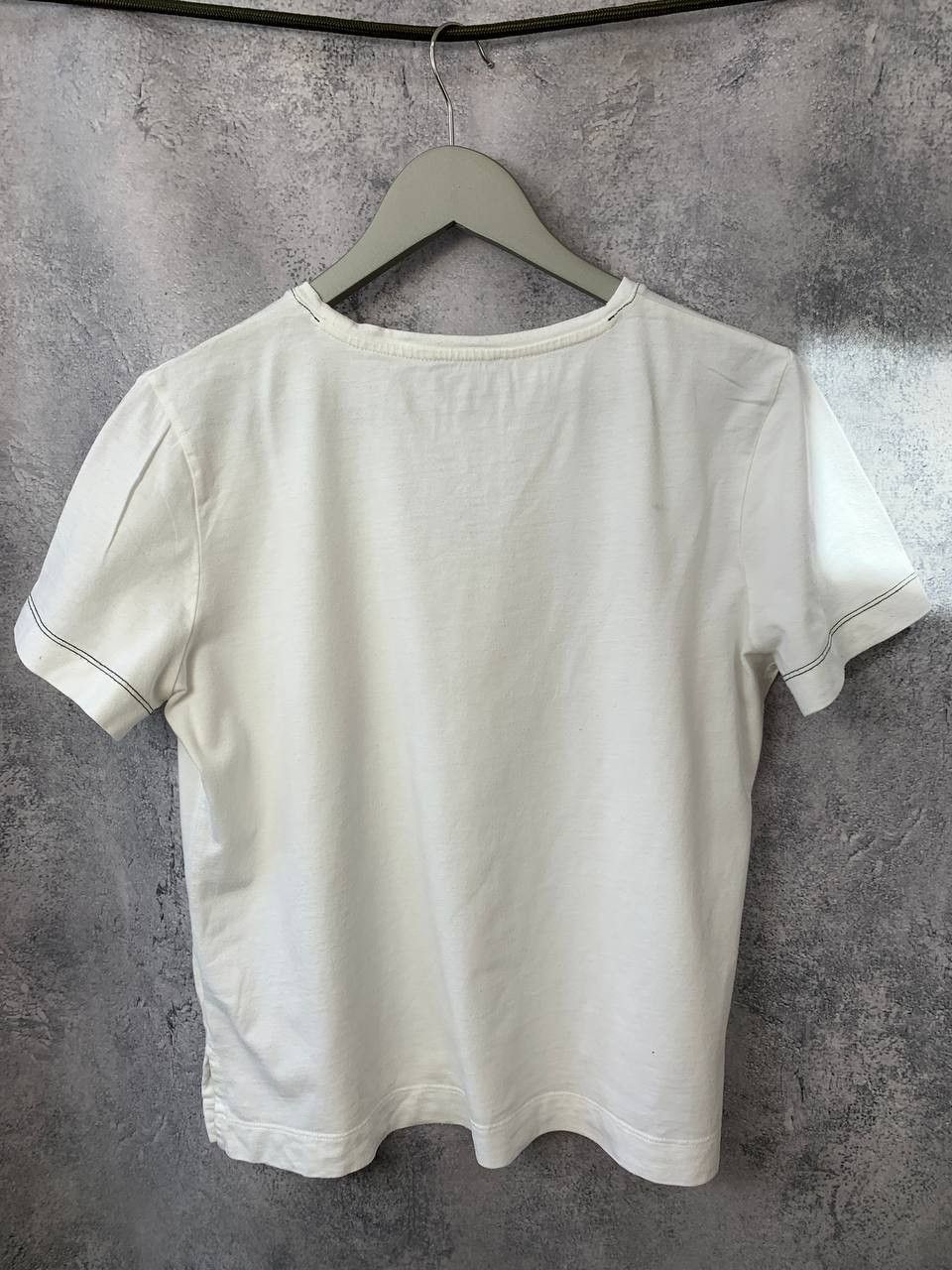 Designer ME+EM Blouse T-Shirt Cotton Modal Logo White size 12 Size XL / US 12-14 / IT 48-50 - 6 Thumbnail