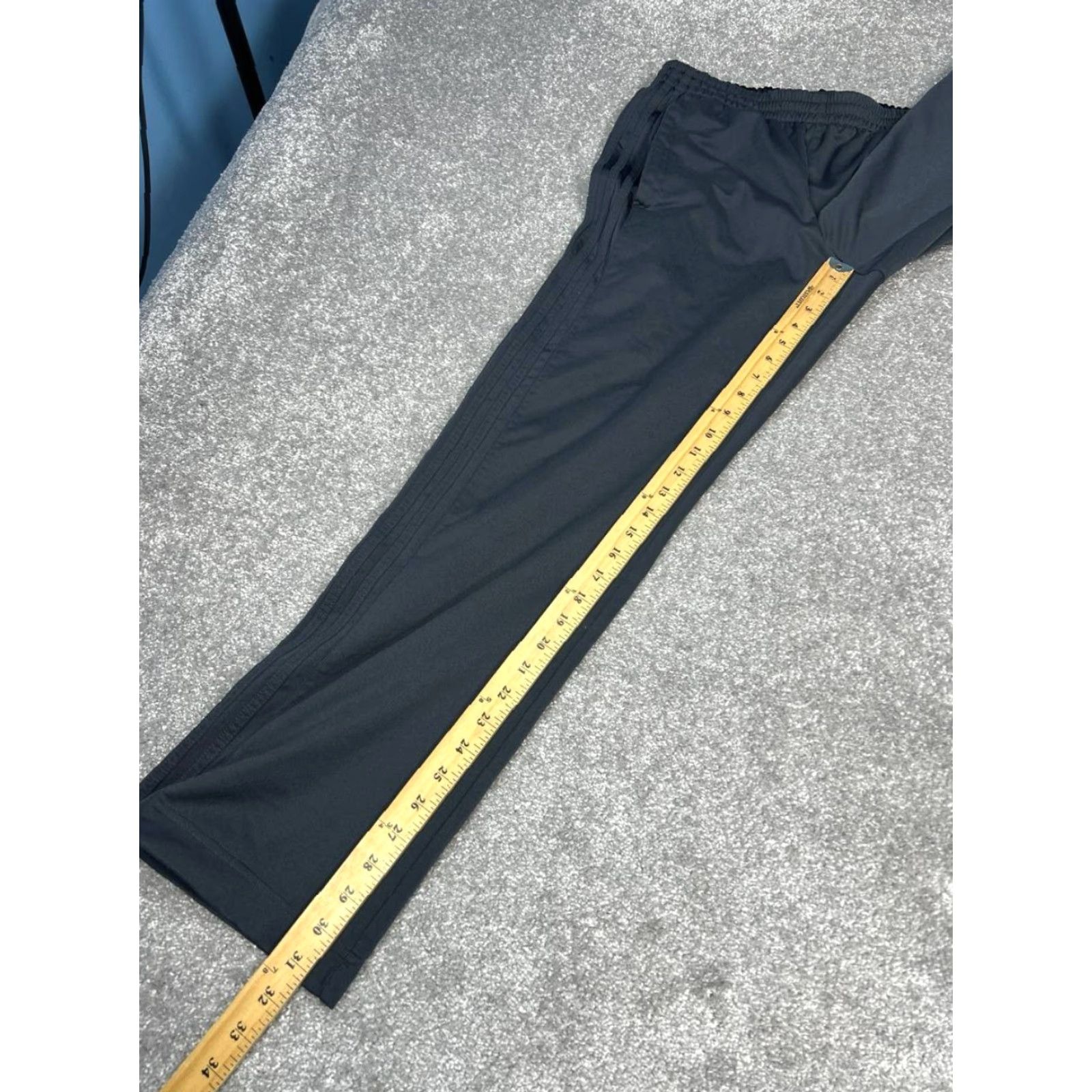 Adidas Adidas Track Pants Mens Medium Gray Mid Rise Drawstring Athleisure Gym Training Pants Size US 31 - 5 Thumbnail