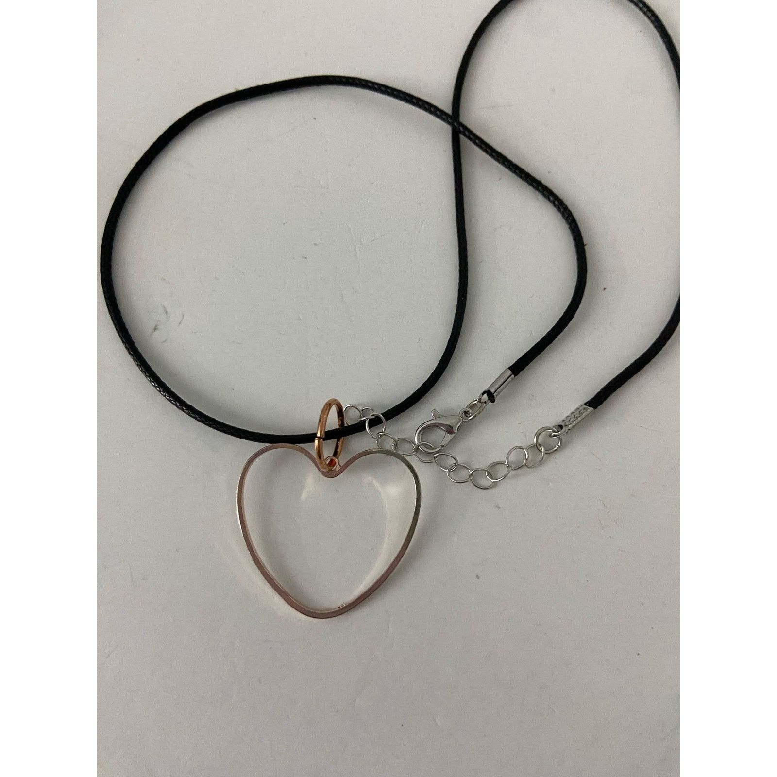 Handmade Upcycled heart pendant necklace Size ONE SIZE - 4 Thumbnail