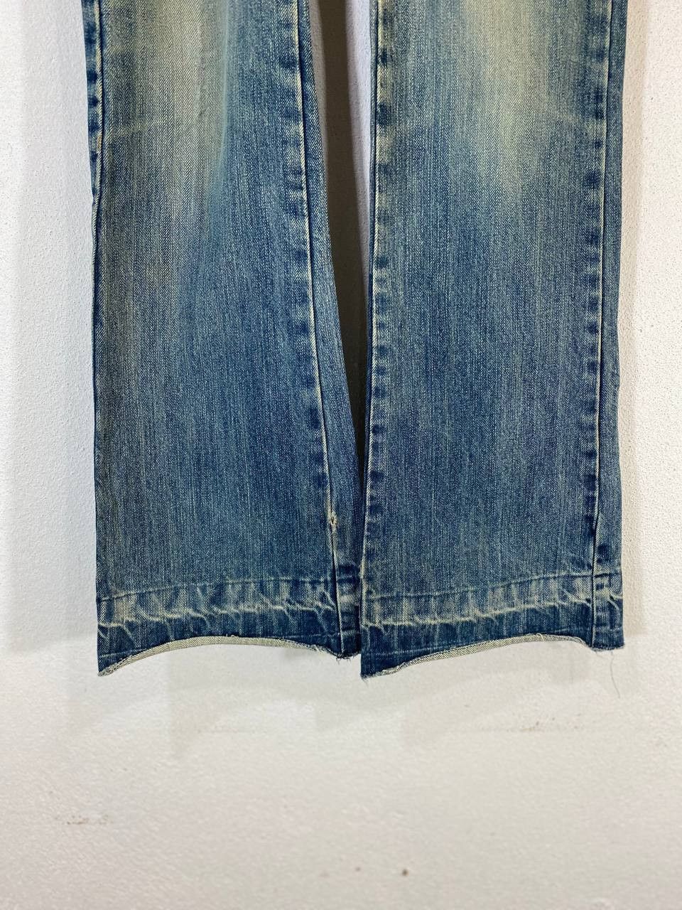 Vivienne Tam vivienne tam gold thread bootcut flare distressed denim Size 32" / US 10 / IT 46 - 11 Thumbnail