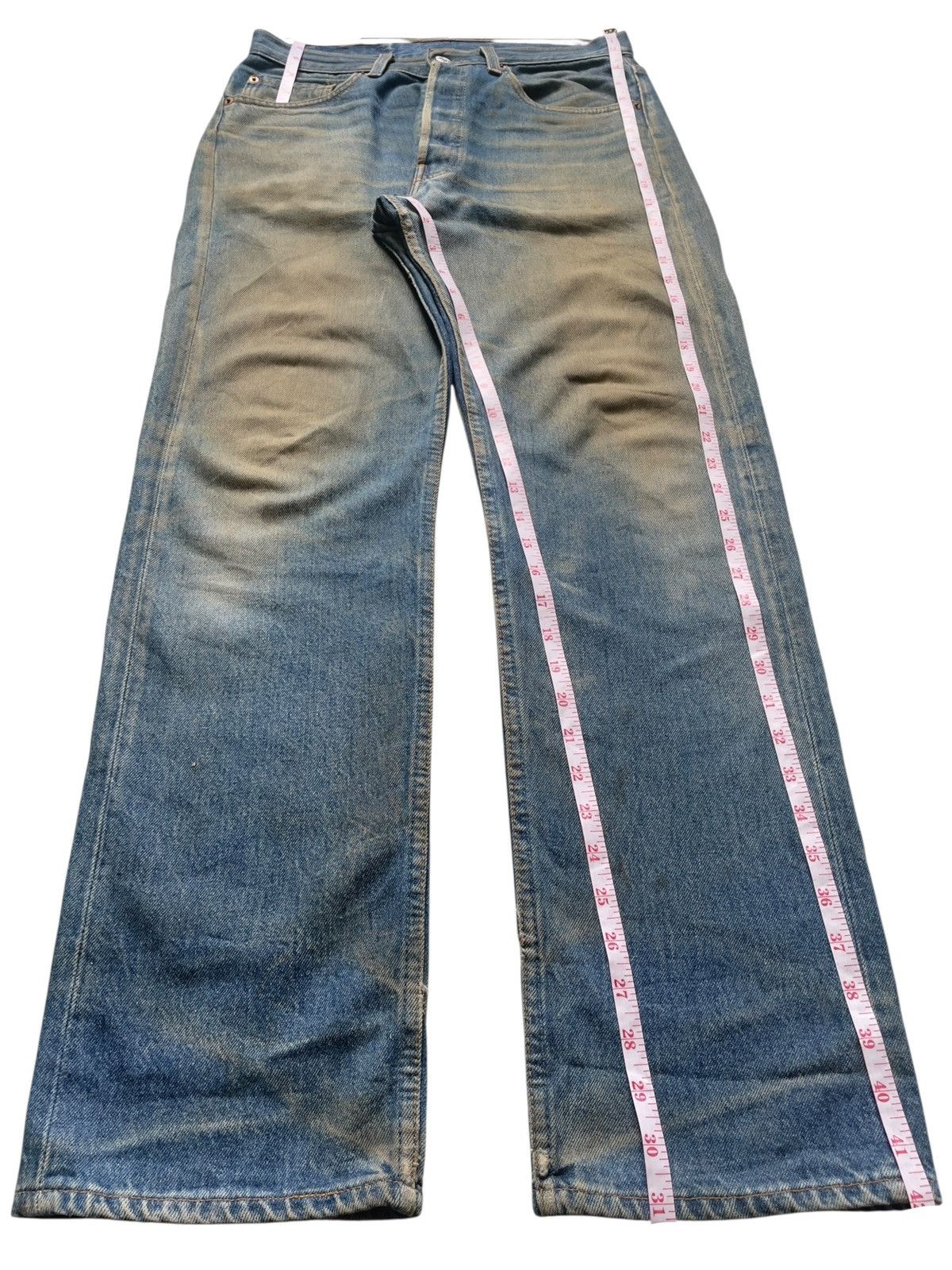 Levi's Vintage 90s Levis 501 Mud Wash Distressed Loose Jeans Size US 31 - 12 Thumbnail
