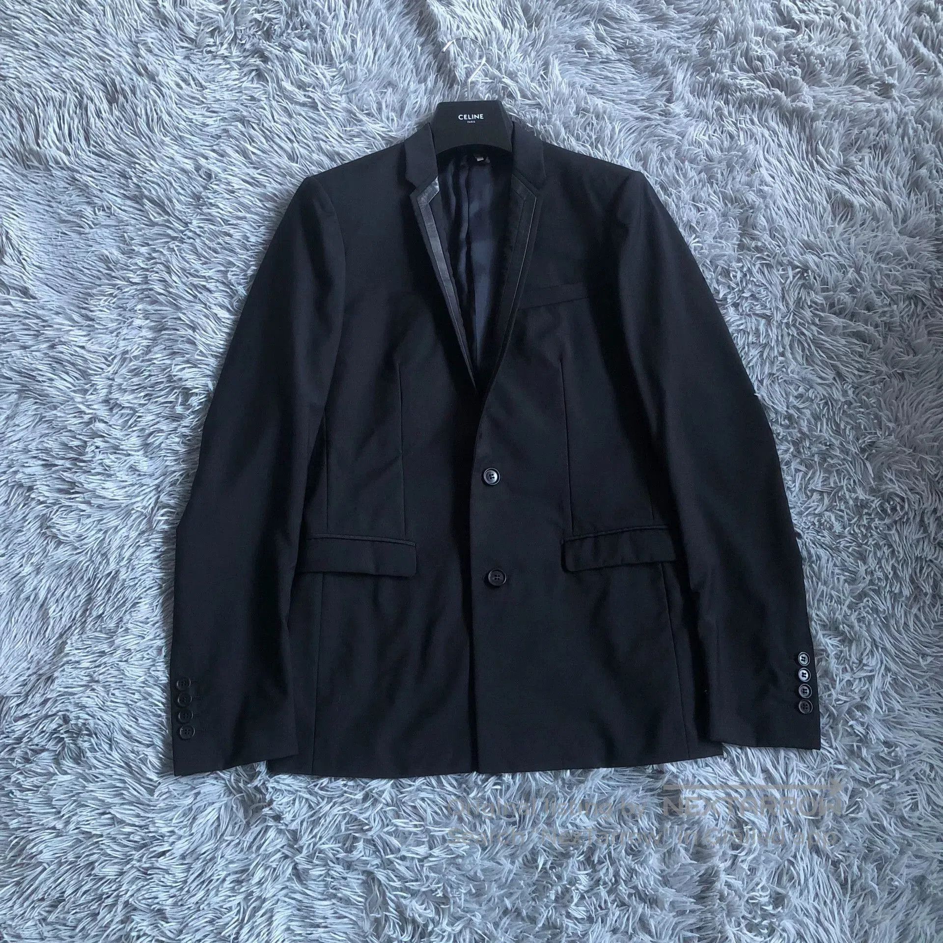 Dior Dior Homme Leather Collar Wool Blazer. Size US M / EU 48-50 / 2 - 1 Thumbnail