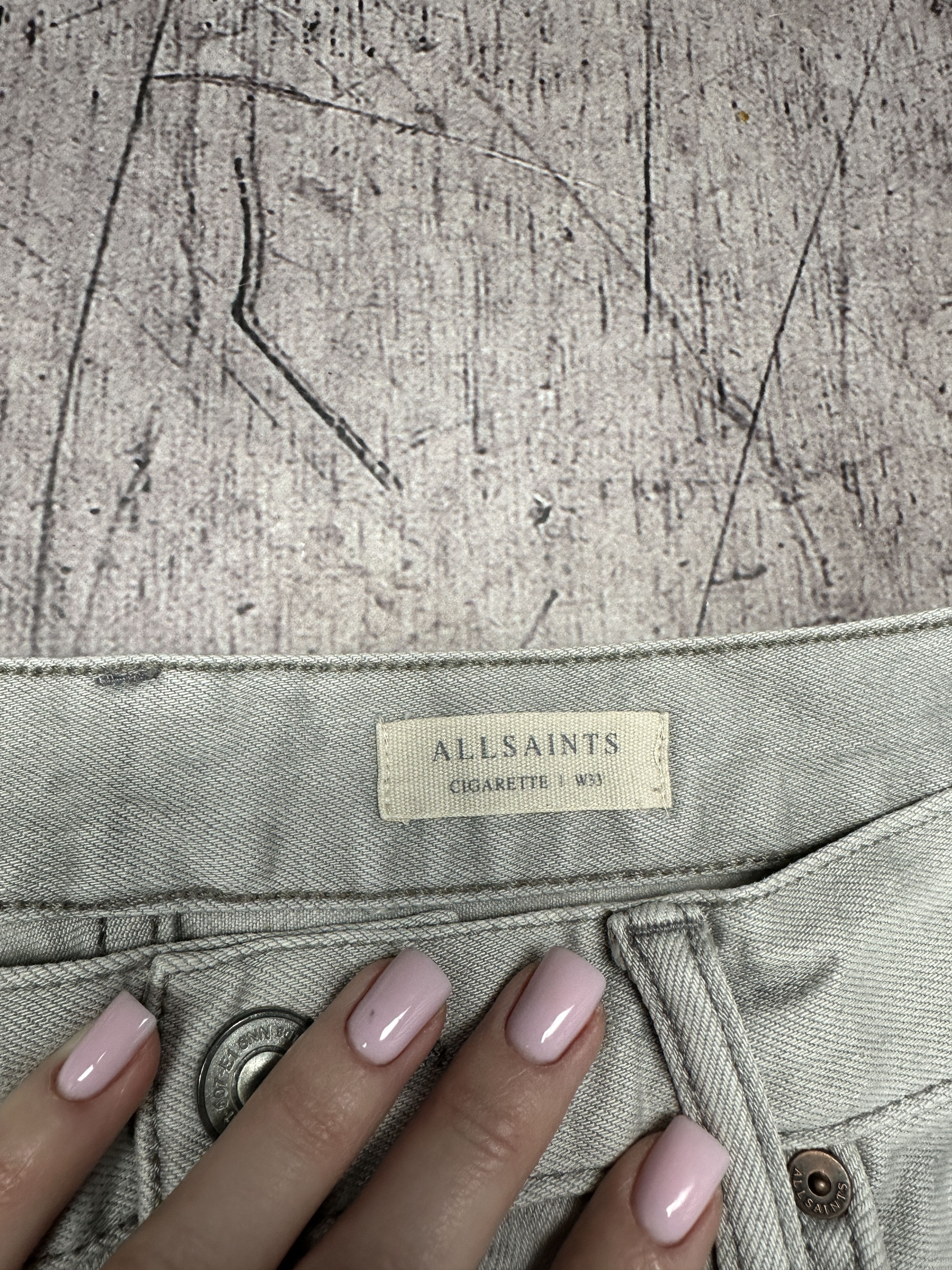 Allsaints Allsaints Mens Cigerette Denim Pants Jeans Size US 33 - 3 Thumbnail