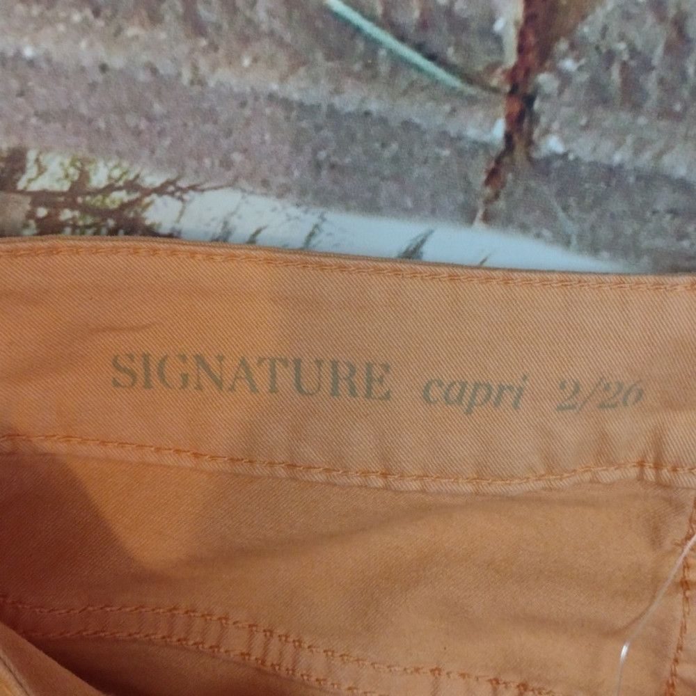 Talbots Talbot's cargo signature Capri orange pants size 2/26 Size 26" / US 2 / IT 38 - 2 Thumbnail