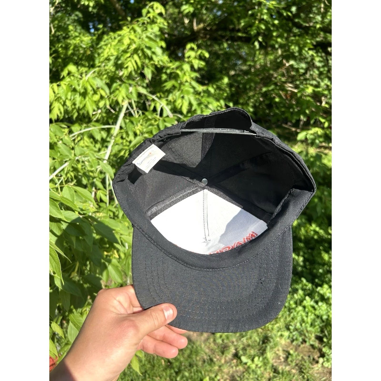 Vintage VINTAGE SnapBack Magnatude Magna cigarettes promo hat cap black adjustable Mens Snapback Cap Size ONE SIZE - 5 Thumbnail