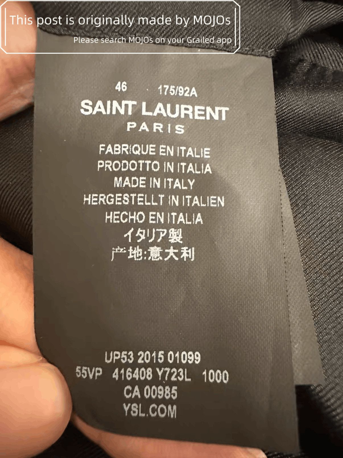 Saint Laurent Paris Sz 46 Saint Laurent Paris 16SS Pattern Blazer mojos53 Size US S / EU 44-46 / 1 - 6 Thumbnail