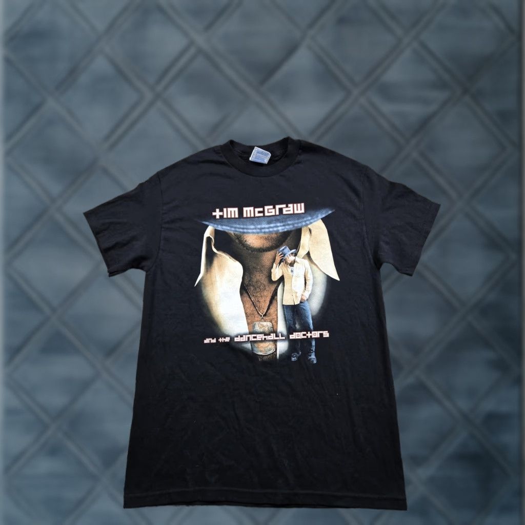 Vintage VINTAGE Tim McGraw Shirt Mens Medium Black Dancehall Doctors Tour Graphic 2000s Size US M / EU 48-50 / 2 - 1 Thumbnail