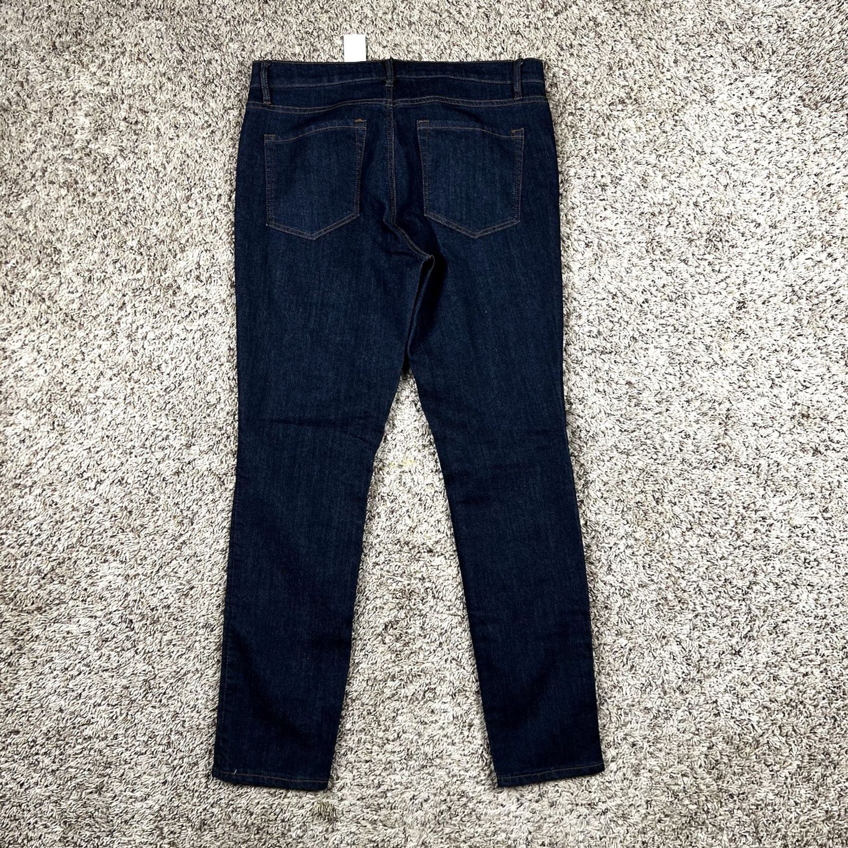 Ann Taylor NWT Ann Taylor Loft Blue Denim Modern Skinny Jeans Women's Size 8 Mea 33x28 Slim Stretch 5-Pocket Denim Jeans Womens Size 30" / US 8 / IT 44 - 3 Thumbnail