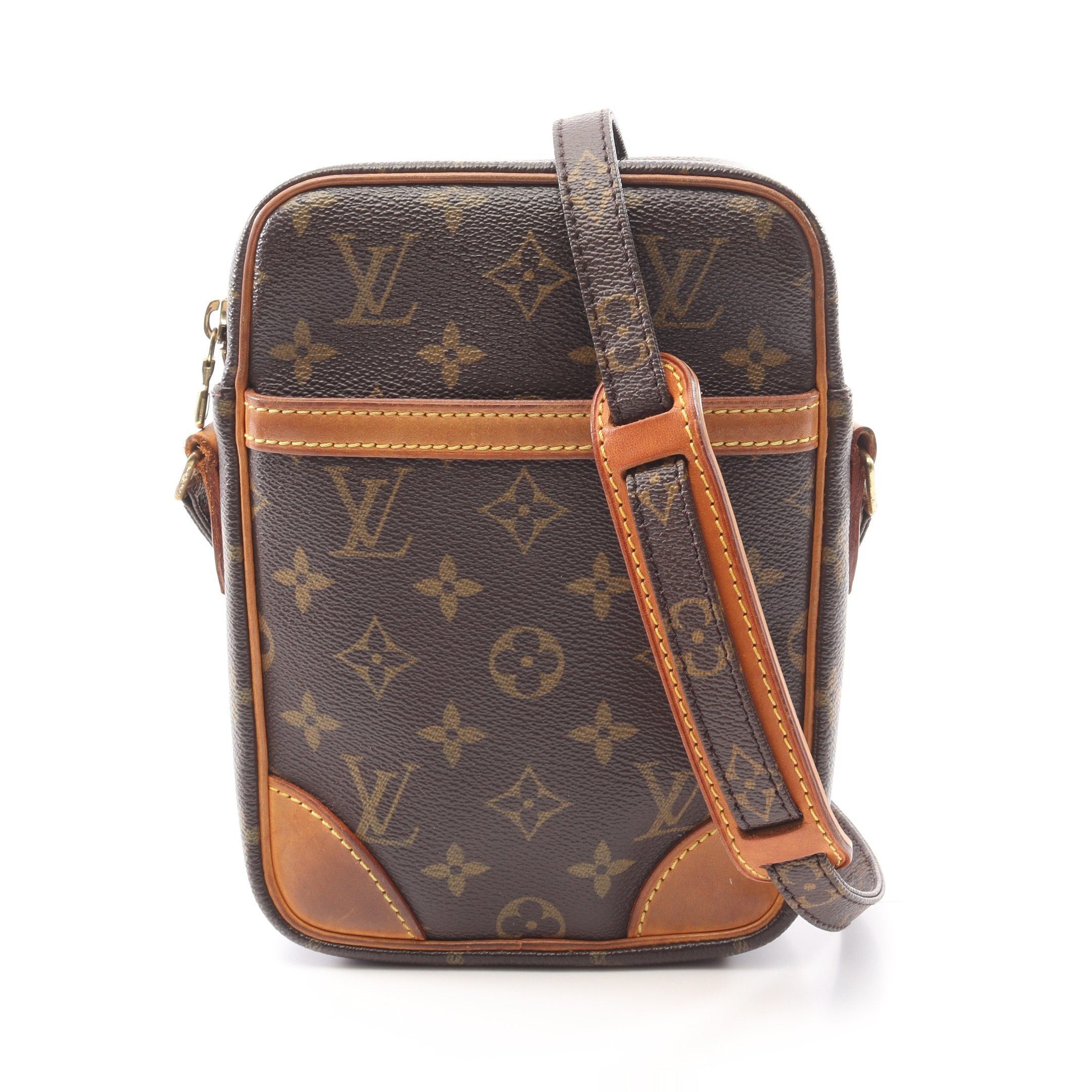 Louis Vuitton Louis Vuitton Danube Monogram Shoulder Bag Leather Brown Size ONE SIZE - 1 Thumbnail