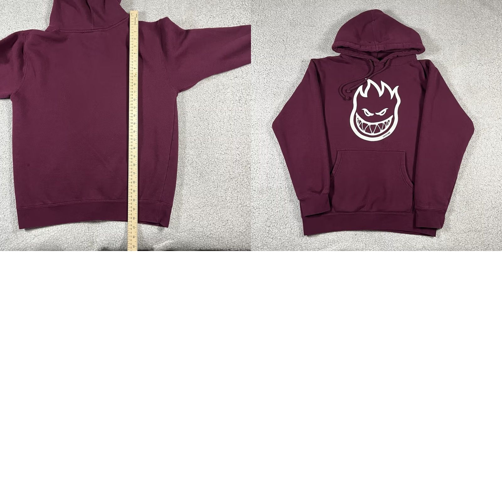 Spitfire Spitfire Hoodie Mens Small Maroon Sweatshirt Skateboards Y2K VTG Flame Graphic Sweatshirt Hoodie Size US S / EU 44-46 / 1 - 9 Thumbnail