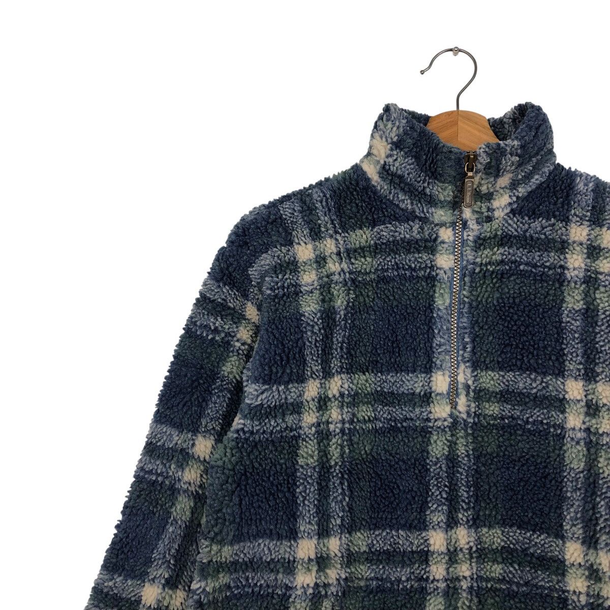 Japanese Brand 📌VINTAGE DIP PILE SHERPA FLEECE JACKET LL BEAN FOR KIDS Size US M / EU 48-50 / 2 - 8 Thumbnail