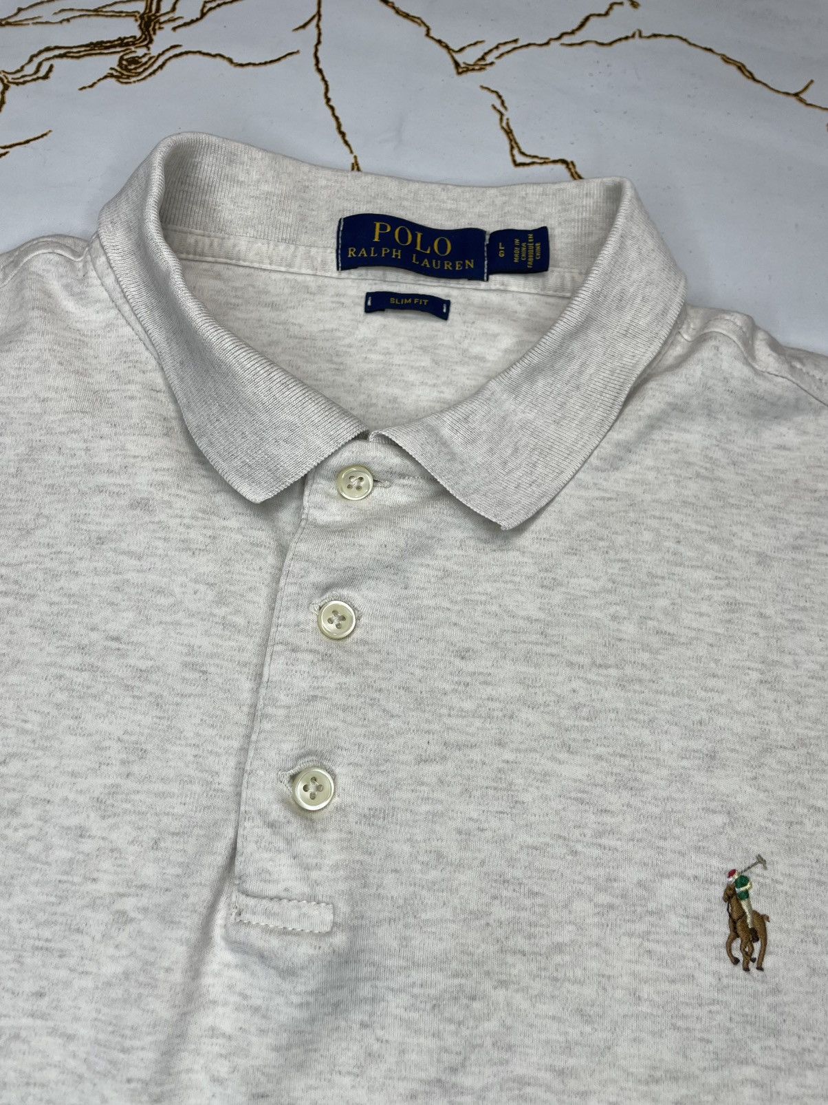 Polo Ralph Lauren × Ralph Lauren Polo Ralph Lauren Men Cream Ivory Button Up Shirt Size Large Size US L / EU 52-54 / 3 - 3 Thumbnail