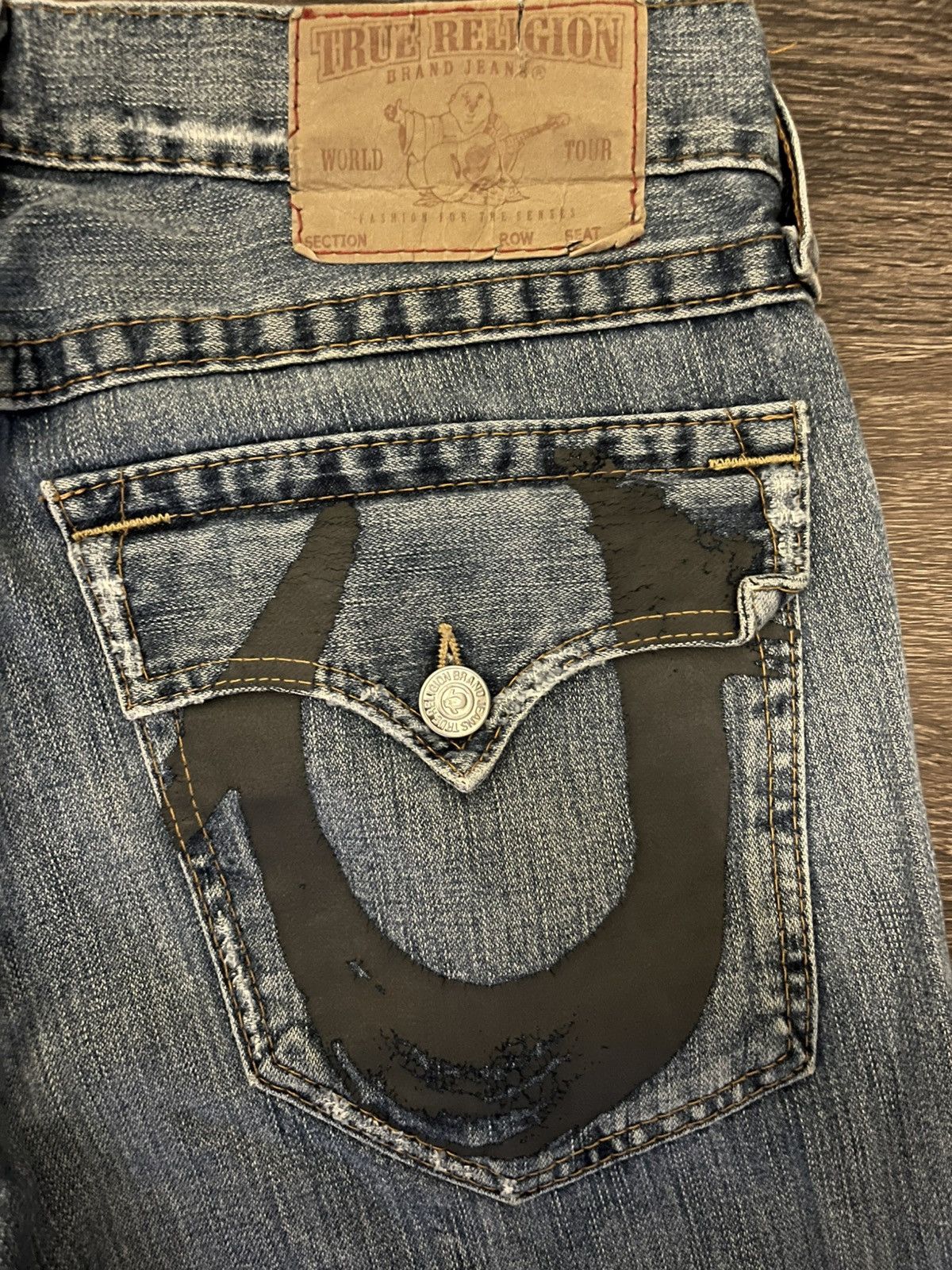 True Religion True Religion Vintage Distressed Denim Size US 33 - 3 Thumbnail