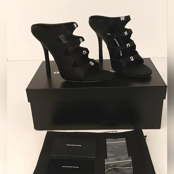 Alexander Wang Lolita Crystal Embellish Sandal Heels EU36.5