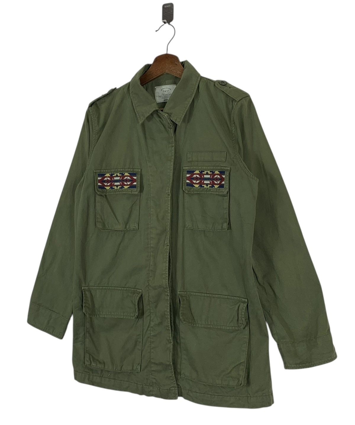Native Green military Tribal Aztec Embroidered Logo Shirts Size US M / EU 48-50 / 2 - 5 Thumbnail