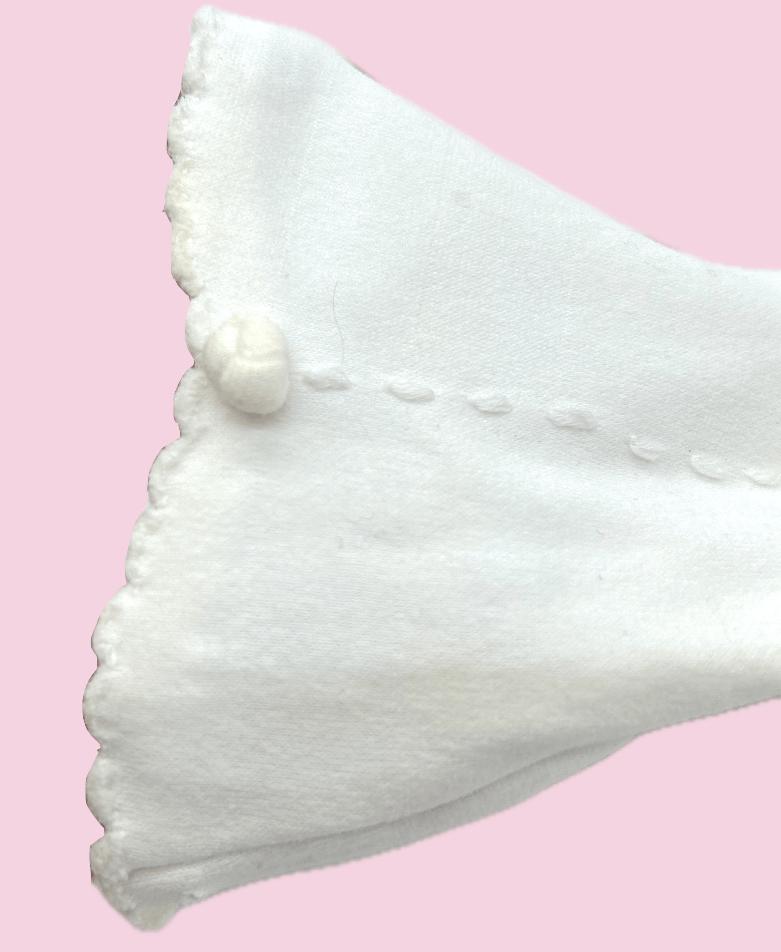 Vintage 1950's White Scalloped Edge Gloves Size ONE SIZE - 4 Thumbnail