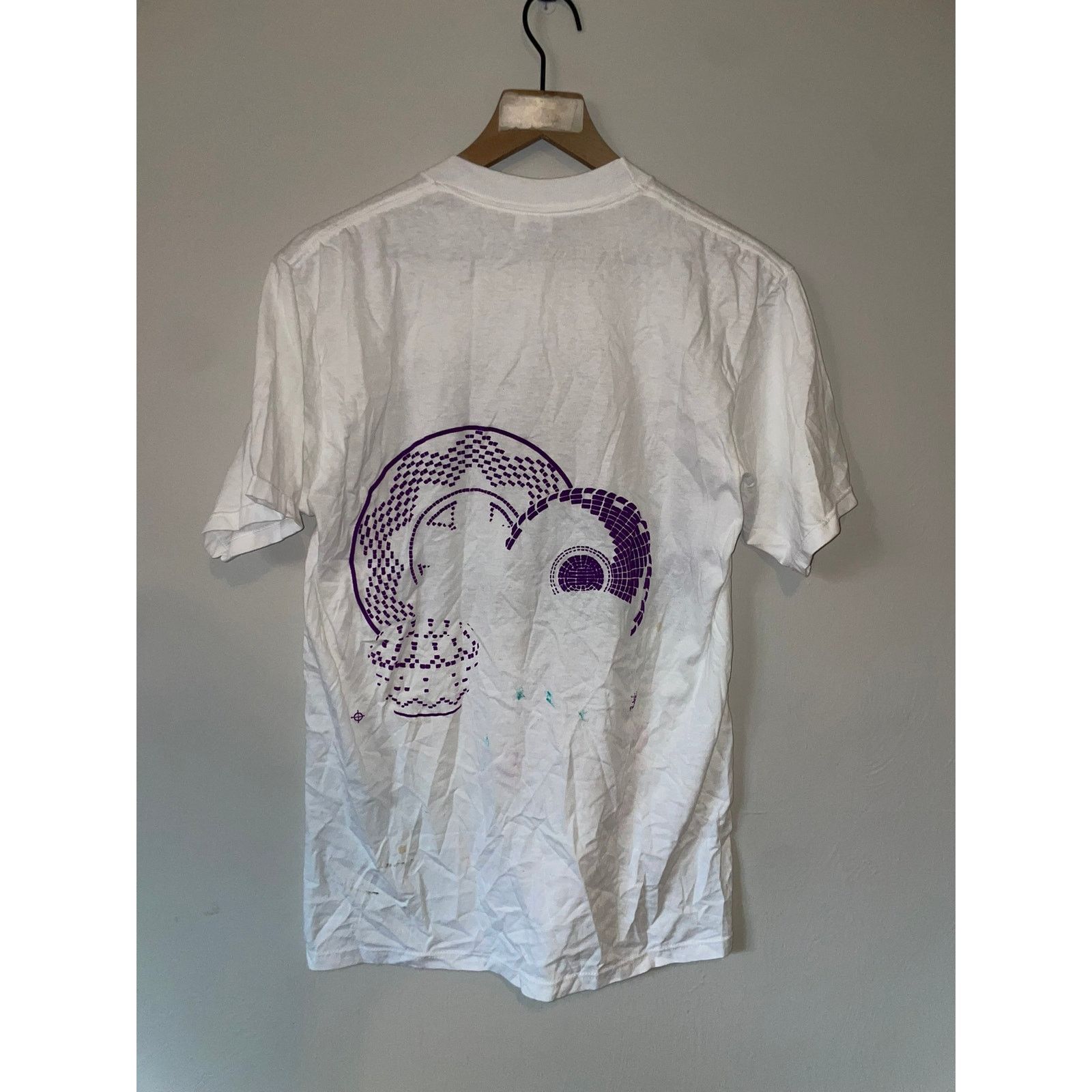 Jerzees Vintage Test Print Shirt South Dakota Black Hills White Tee Size US M / EU 48-50 / 2 - 7 Thumbnail