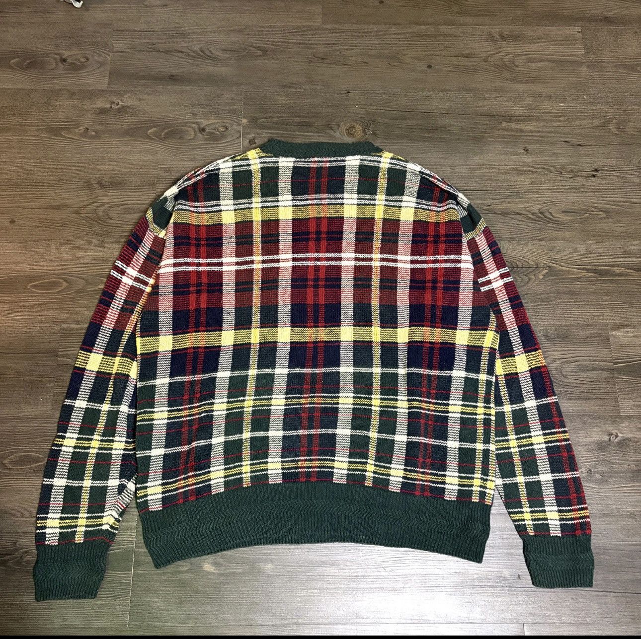 Nautica Vintage Nautica Sailing Boat Knit Sweater 90s Plaid Jacquard Size US M / EU 48-50 / 2 - 2 Thumbnail