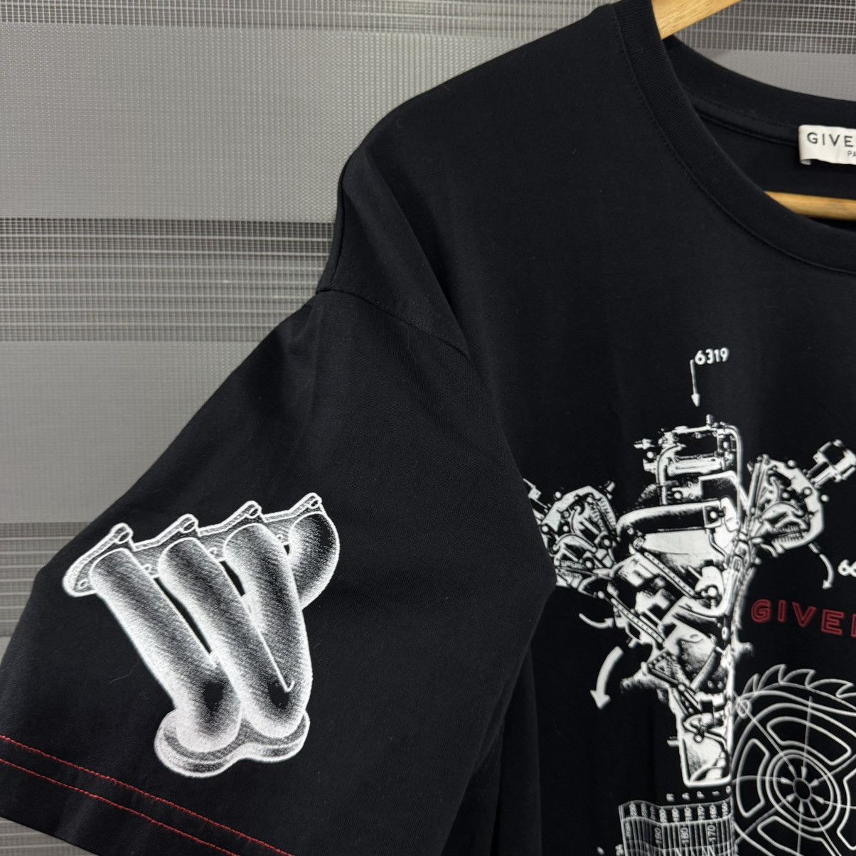Givenchy Givenchy Black Schematics T-Shirt Size US XL / EU 56 / 4 - 11 Thumbnail