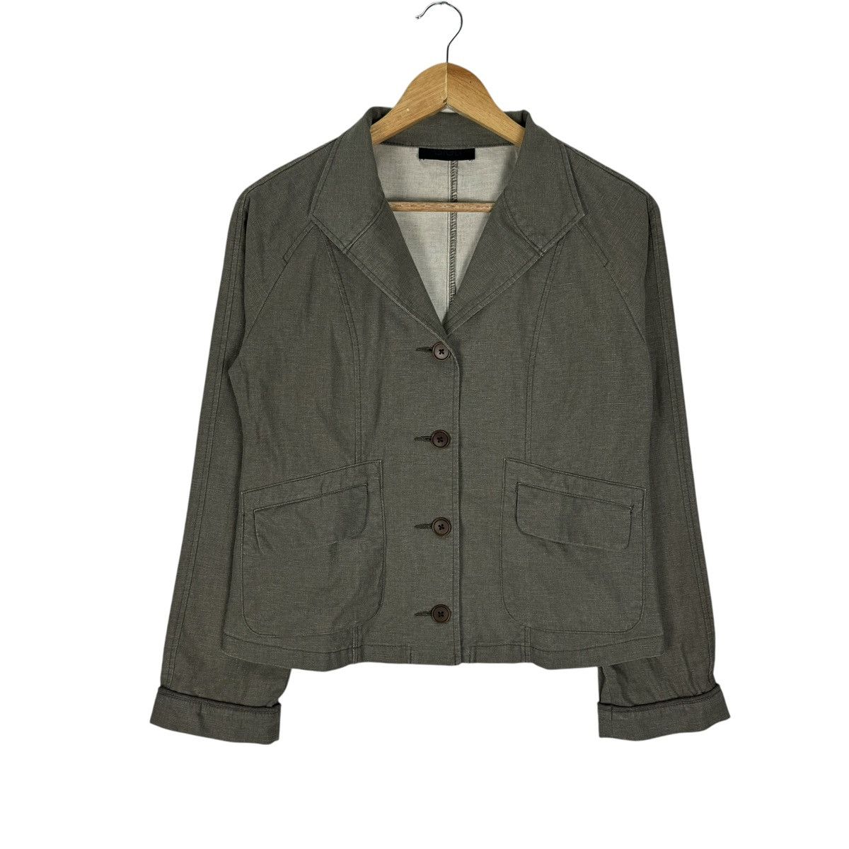 Romeo Gigli 🌟GIGLI HEMP CROPPED BUTTON JACKET Size M / US 6-8 / IT 42-44 - 2 Thumbnail