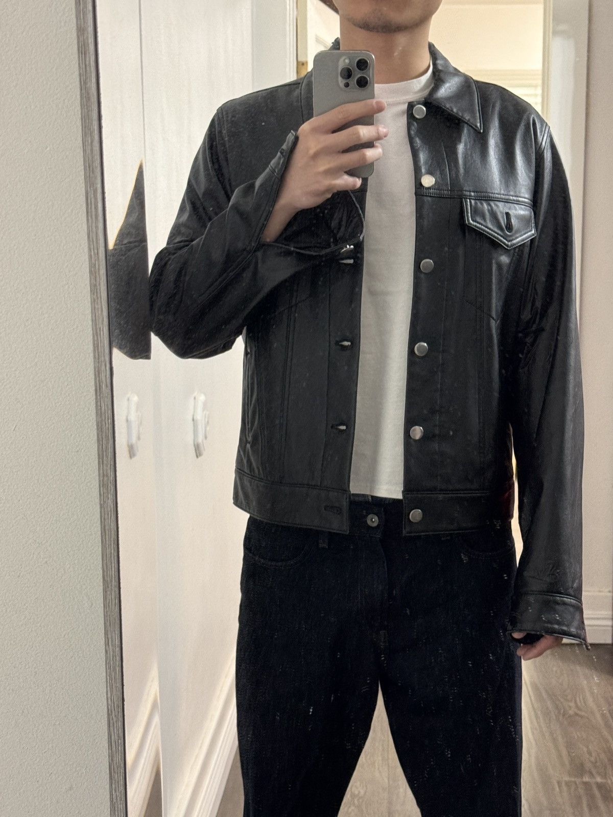Comme des Garcons Black Comme des garçon black Faux leather jacket Size US M / EU 48-50 / 2 - 2 Thumbnail