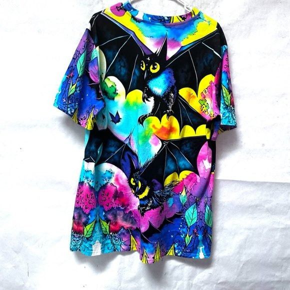 Other Bats Cartoon Bat Cotton Tee Shirt Tall Unisex Halloween Size US XL / EU 56 / 4 - 5 Thumbnail