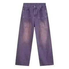 VIBE STARS Purple Denim Jeans Size US 30 / EU 46 - 3 Thumbnail