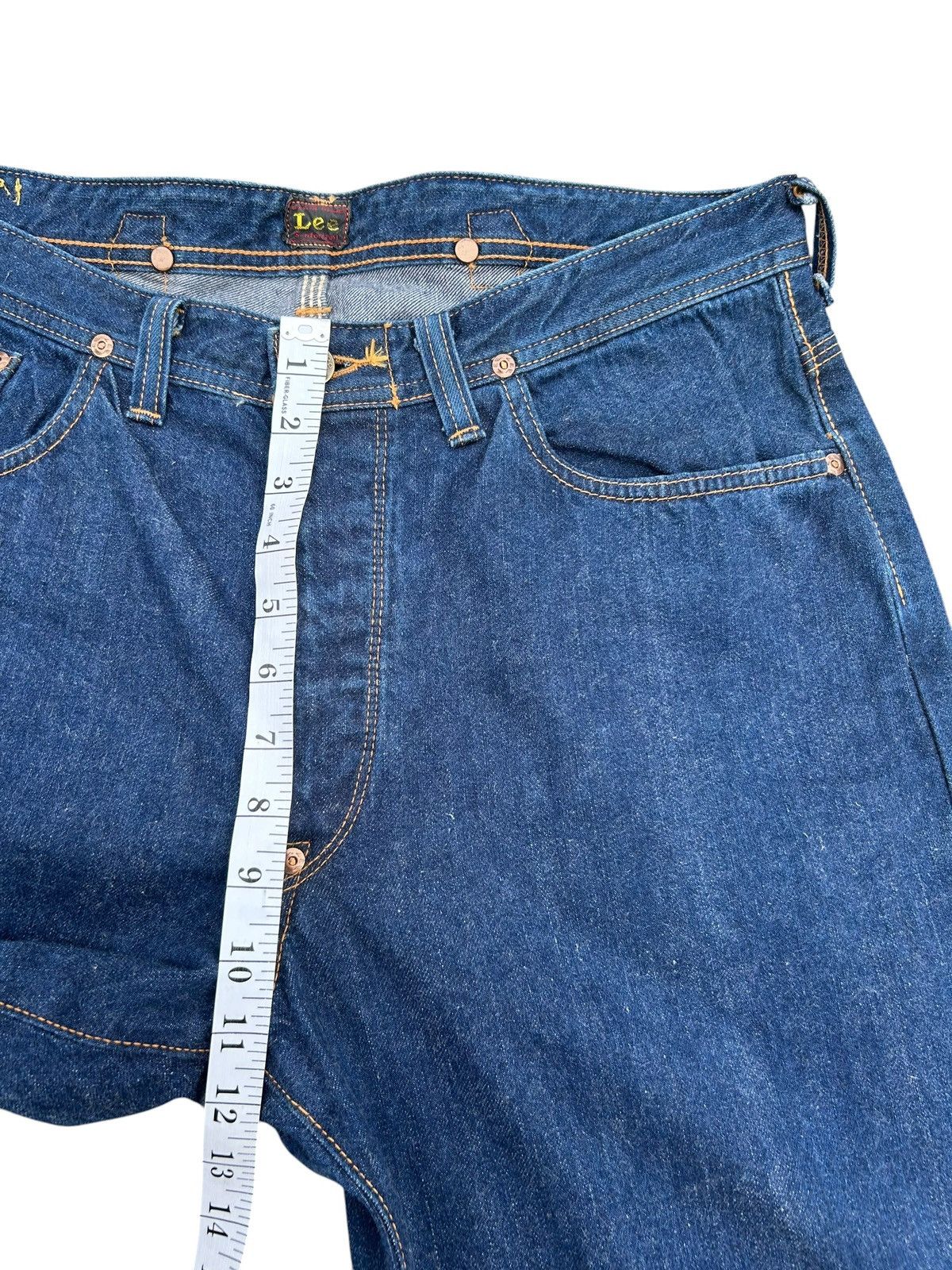 Kapital Buckle Back Vintage Lee Cowboy Selvedge Distressed Denim Size US 36 / EU 52 - 20 Thumbnail