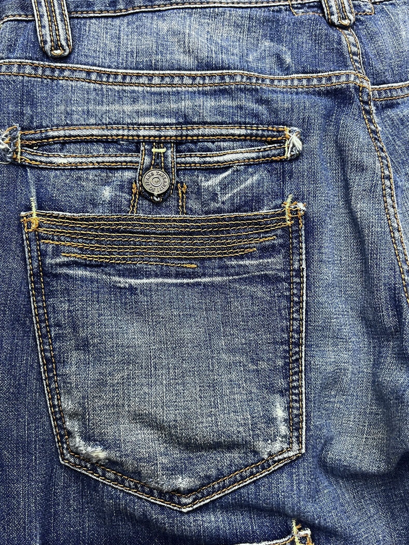 Taverniti 💥SICK🔥Vtg TAVERNITI Designer Multipocket Distressed FLARE Size US 31 - 9 Thumbnail