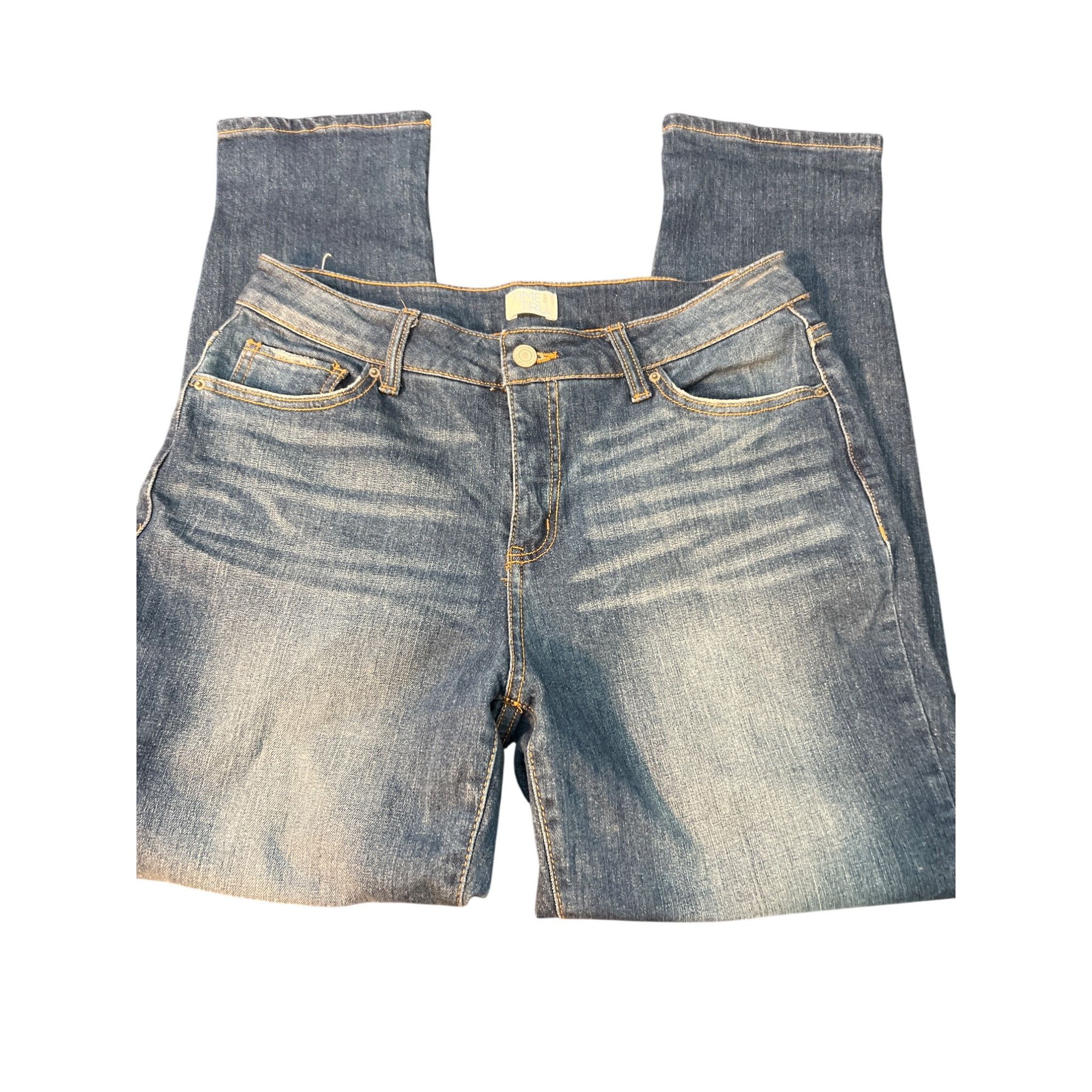 Other Time Tru Womens Straight Regular Fit Jeans Blue Denim High R Size 30" / US 8 / IT 44 - 1 Thumbnail