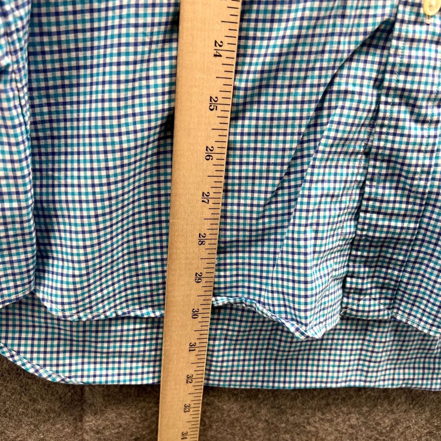 Ralph Lauren Ralph Lauren Shirt Mens XL Blue Button-Down Gingham Oxford Pony Stretch Plaid Shirt Size US XL / EU 56 / 4 - 4 Thumbnail