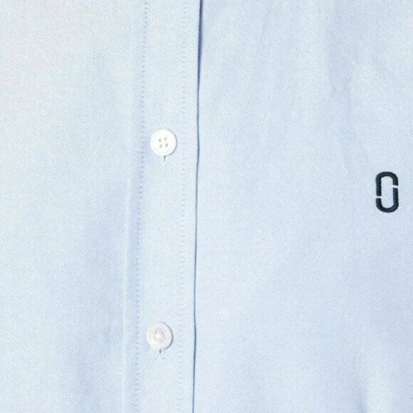 Marc Jacobs Marc Jacobs Bishop Embroidered Oxford Shirt Blue Long Sleeve Size S / US 4 / IT 40 - 6 Thumbnail