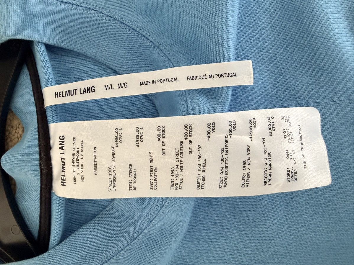Helmut Lang Helmut lang shayne oliver campaign tee Size US M / EU 48-50 / 2 - 4 Thumbnail