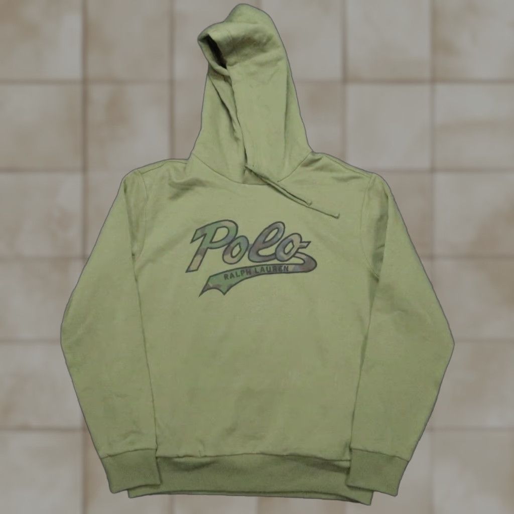 Polo Ralph Lauren Polo Ralph Lauren Hoodie Mens Medium Green Camo Spellout Logo Pullover NWT Size US M / EU 48-50 / 2 - 1 Thumbnail