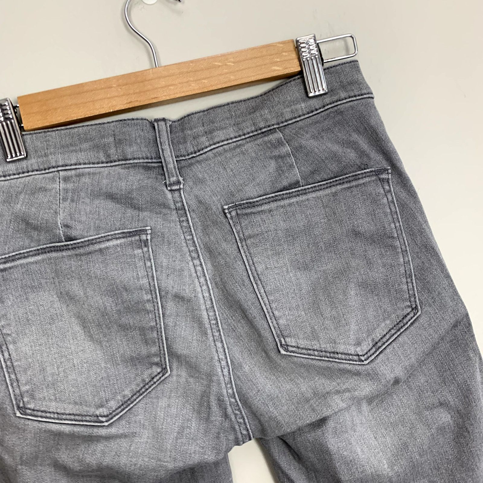 Gap Gap Grey Jeans Zipper Pockets True Skinny Ankle 25 25R Size 25" / US 0 / IT 36 - 4 Thumbnail