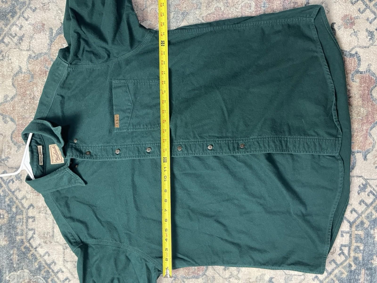 Woolrich Woolen Mills Woolrich Shirt Mens XL Green Sportsman Chamois Long Sleeve Size US XL / EU 56 / 4 - 7 Thumbnail