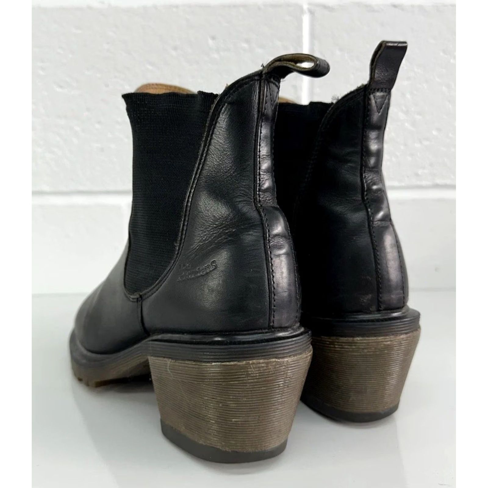 Dr. Martens VINTAGE Dr Martens Spence Pull On Bootie Boots Leather Black Womens UK 5 US 7 Size US 7 / IT 37 - 5 Thumbnail