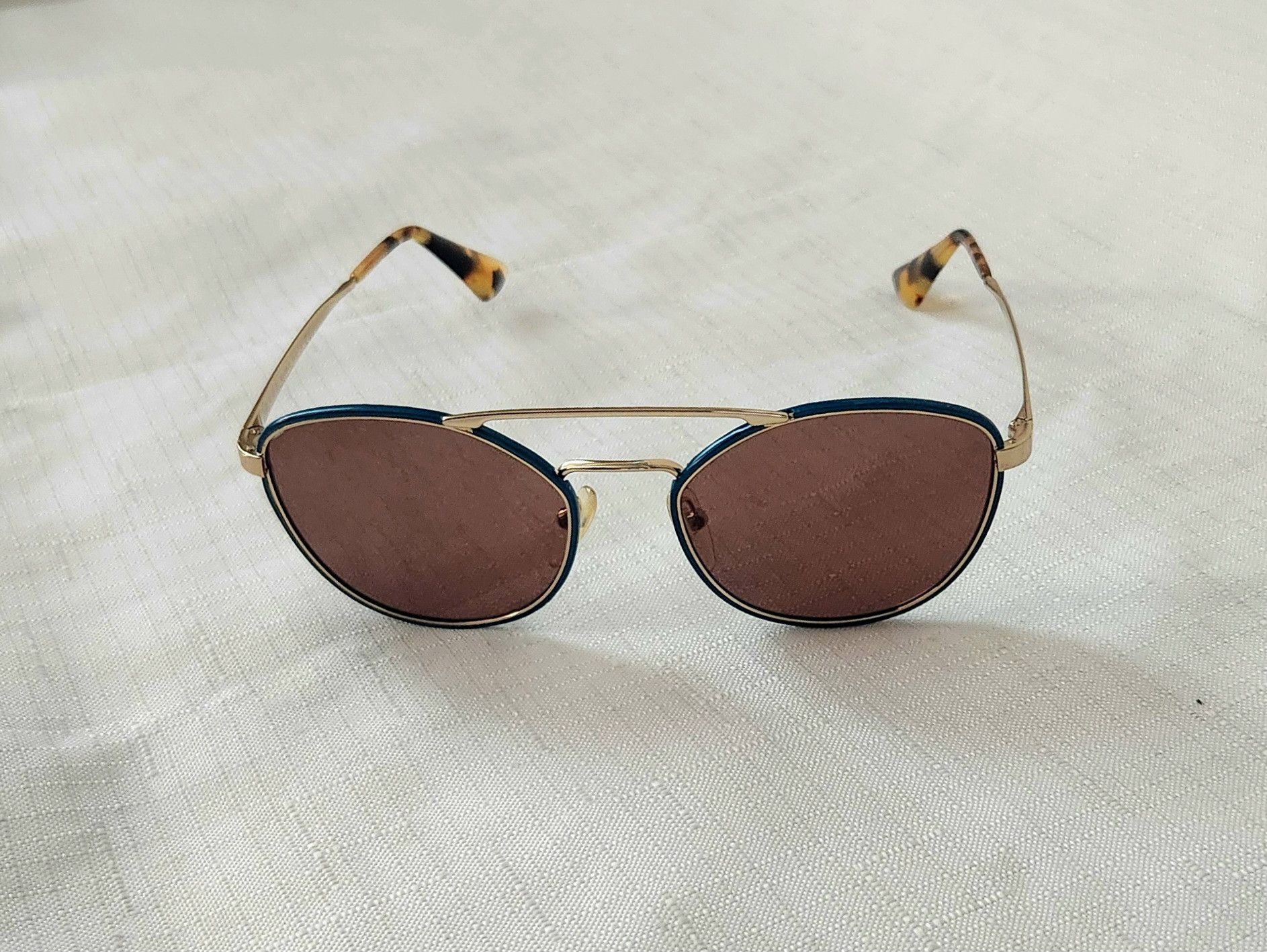 Prada PRADA SPR 63T SL5-8C1 55-19-140 3N GOLD SUNGLASSES Unisex Size ONE SIZE - 2 Thumbnail
