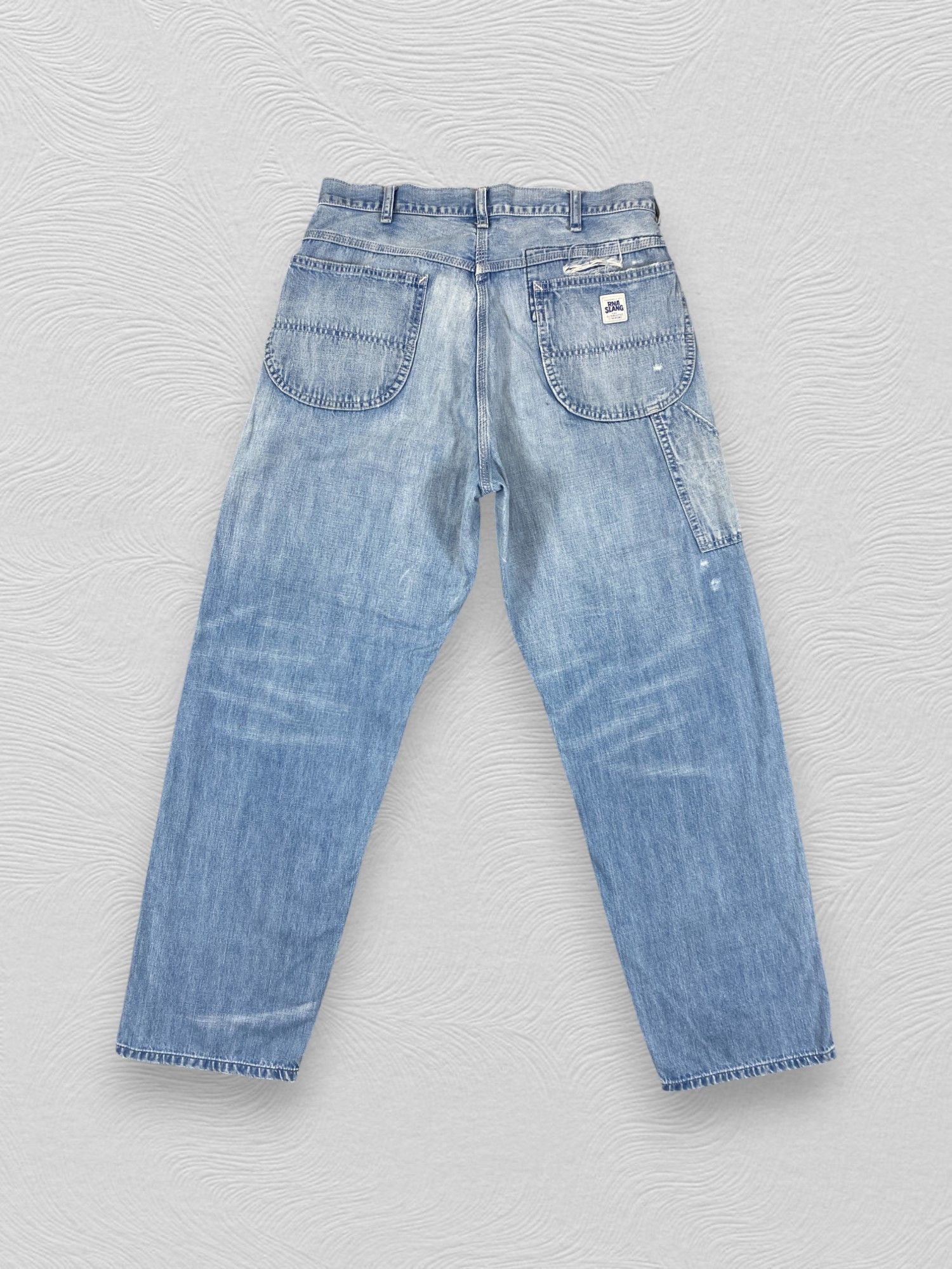 Japanese Brand Vintage Rna Slang Carpenter Jeans 32x29.5 Denim- JN3527 Size US 32 / EU 48 - 2 Thumbnail