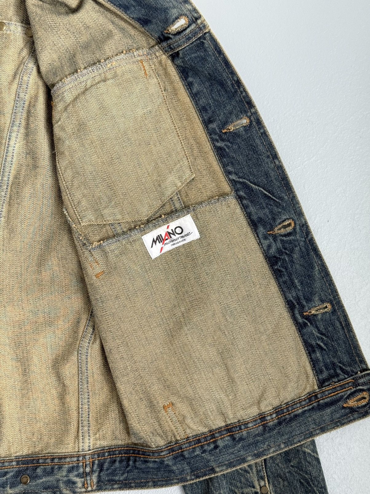 Just Cavalli ⚡SENDOFFER⚡Just Cavalli Roberto Cavalli Denim Trucker Jacket Size US M / EU 48-50 / 2 - 17 Thumbnail