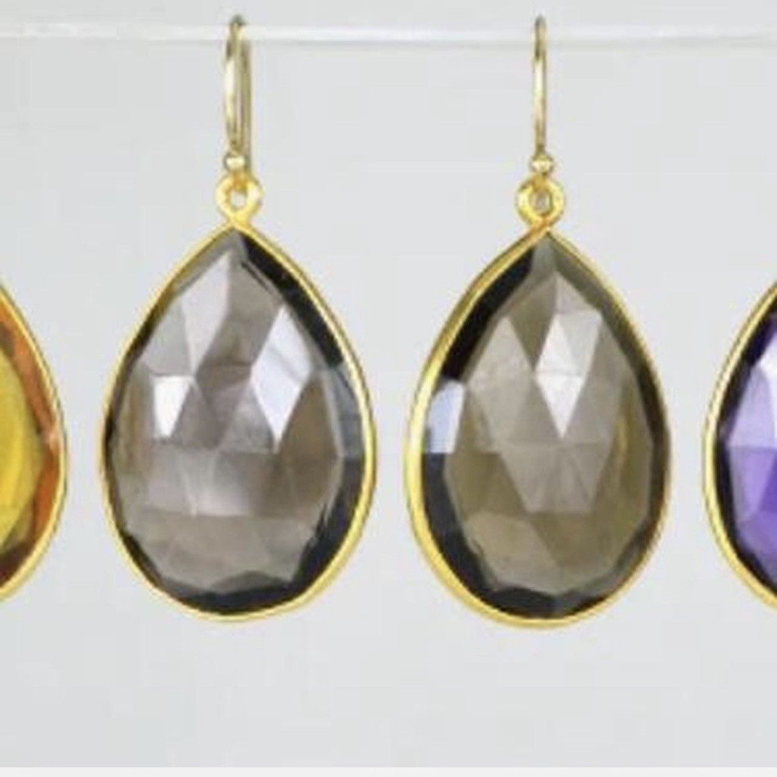 Designer Black Swarovski Crystal Earrings Size ONE SIZE - 3 Thumbnail
