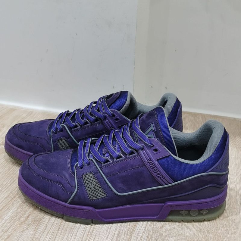 Louis Vuitton Louis Vuitton Purple Trainer Fashion Sneakers 0089 Size US 8 / EU 41 - 1 Thumbnail