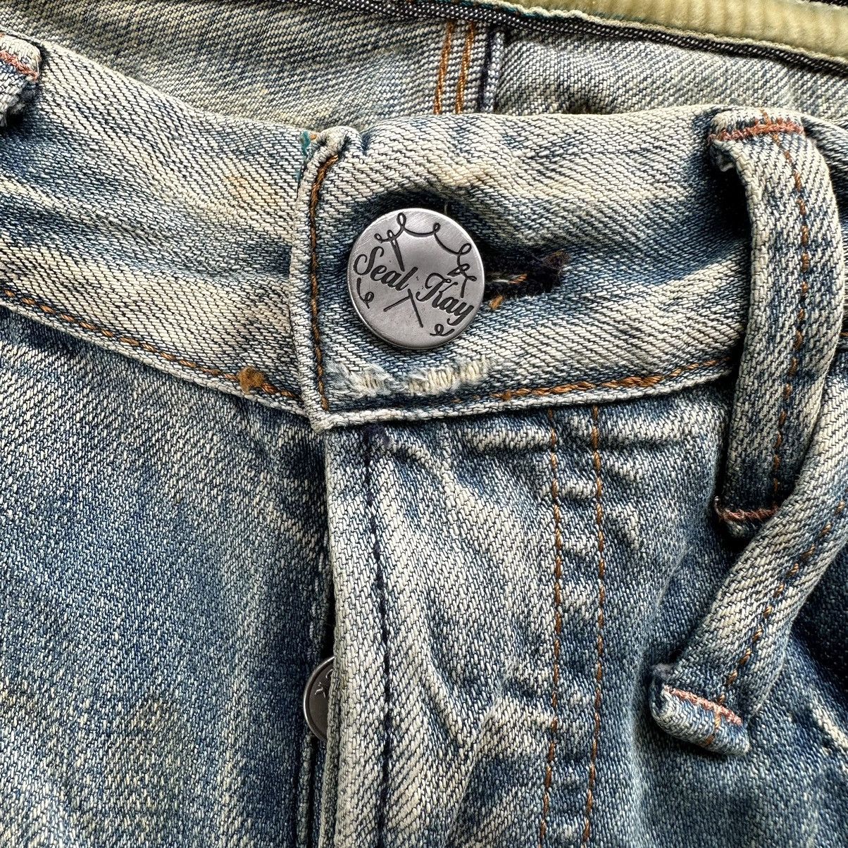 Japanese Brand Vintage Japanese Raw Distressed Faded Denim Jean Size 32 Size US 31 - 5 Thumbnail