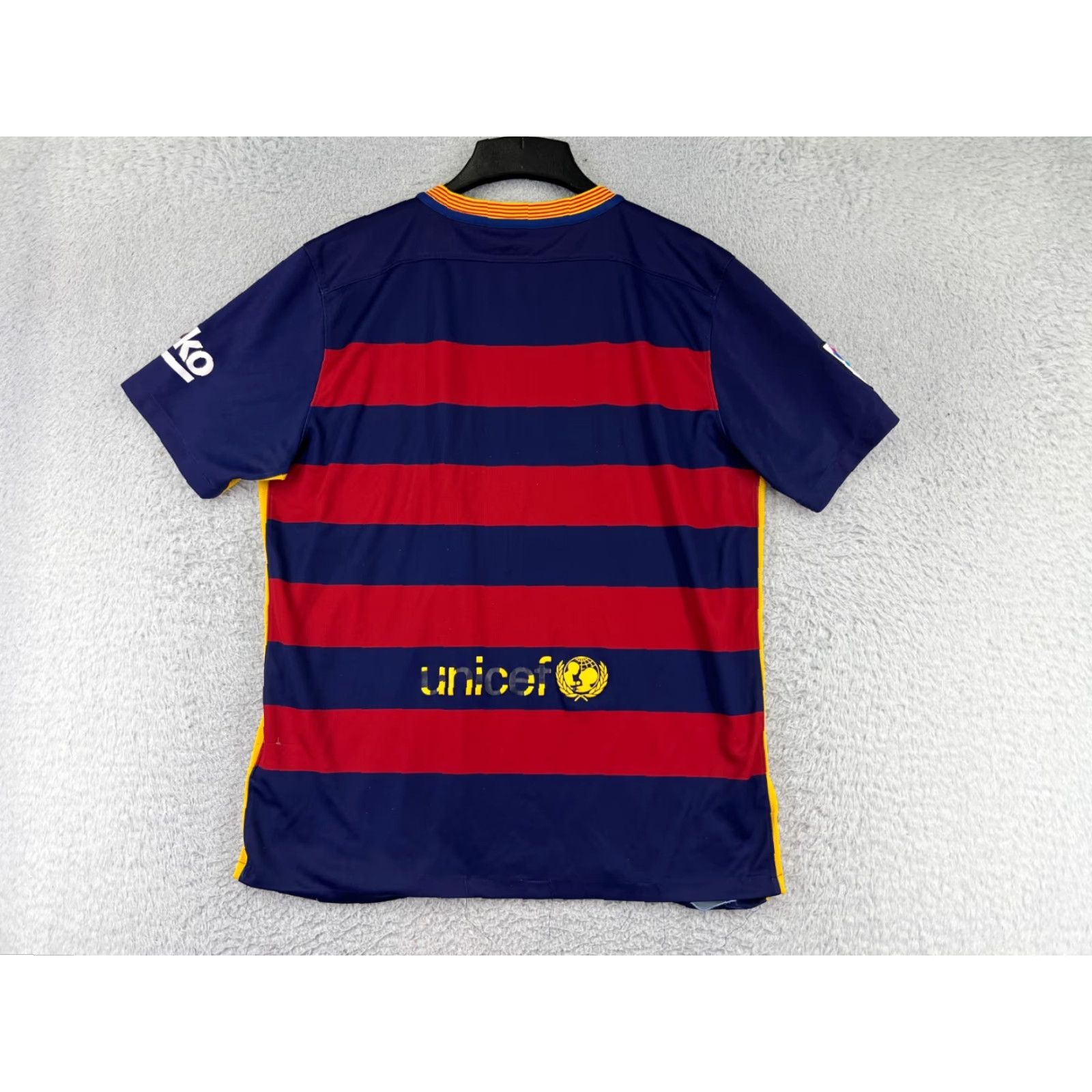 Nike Nike Soccer Jersey Adult L Blue Nike Dri-Fit Football Club Barcelona 2015 Soccer Jersey Mens Regular Short Sleeve Solid 100% Polyester Flagship Style Size US L / EU 52-54 / 3 - 2 Thumbnail