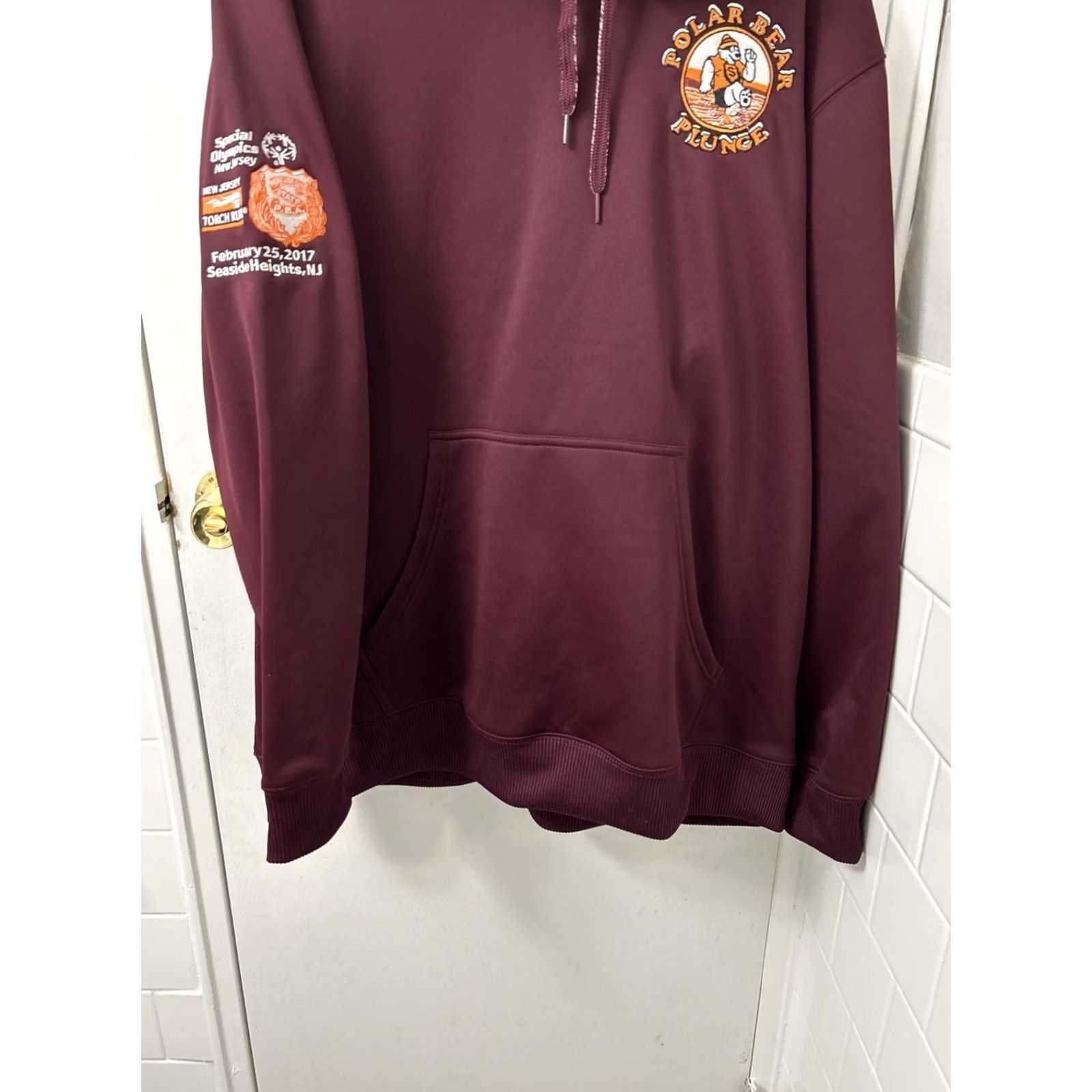 Adidas Adidas Hoodie Mens 2XL Maroon Fleece Lined Special Olympics Sweatshirt L/S NWT Size US XXL / EU 58 / 5 - 3 Thumbnail