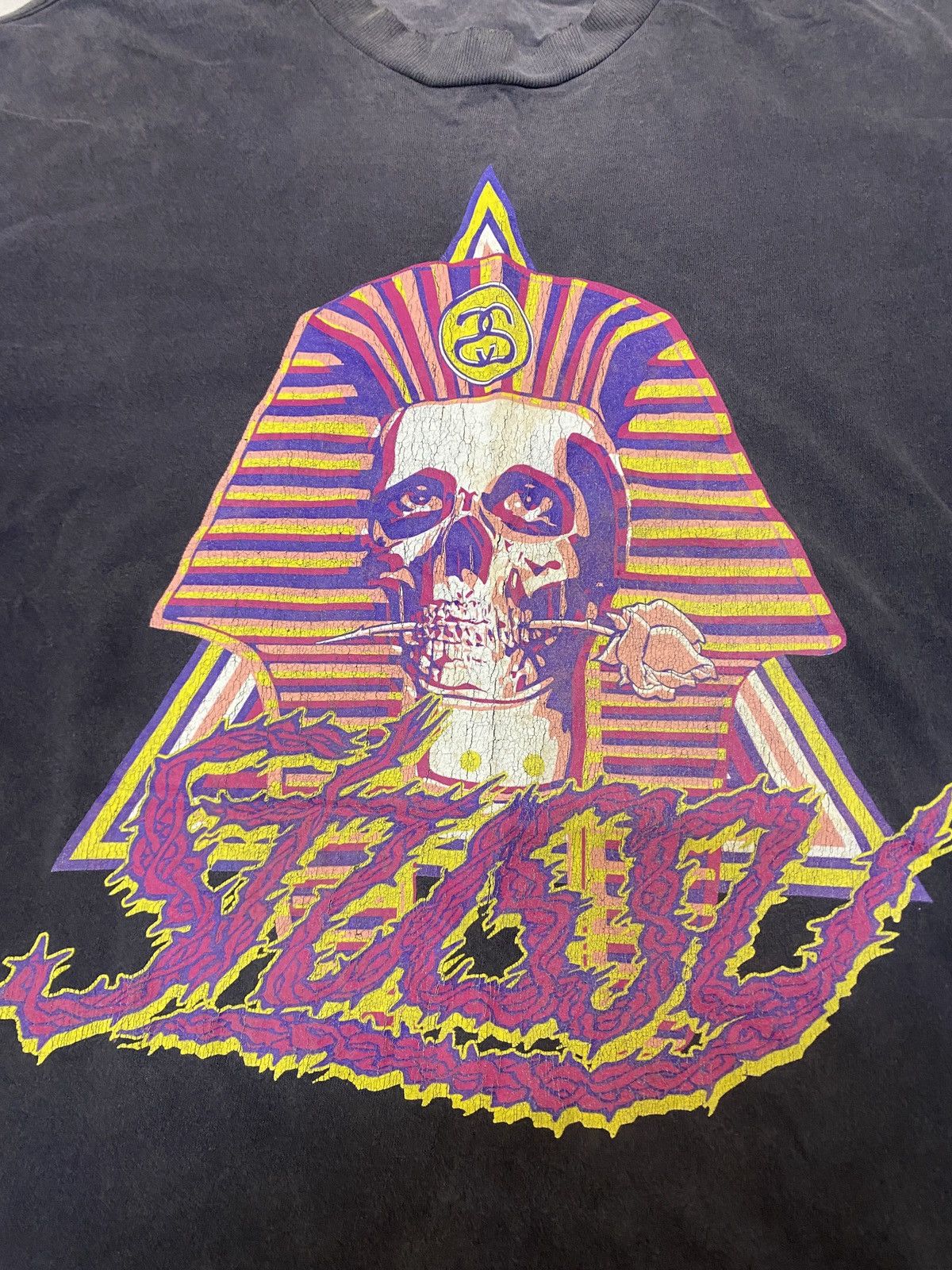 IN4MATION × Stussy × Vintage Vintage thrash distressed stussy x in4mation shirt 2006 Size US L / EU 52-54 / 3 - 3 Thumbnail